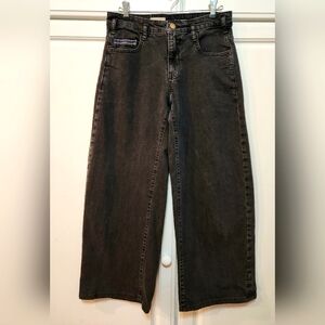 Anthropologie Pilcro Black Wide-Leg Denim Jeans